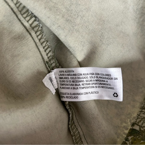 NWT Wild Fable Women's Cropped Jacket Green Floral Shacket SMALL - Picture 6 of 6